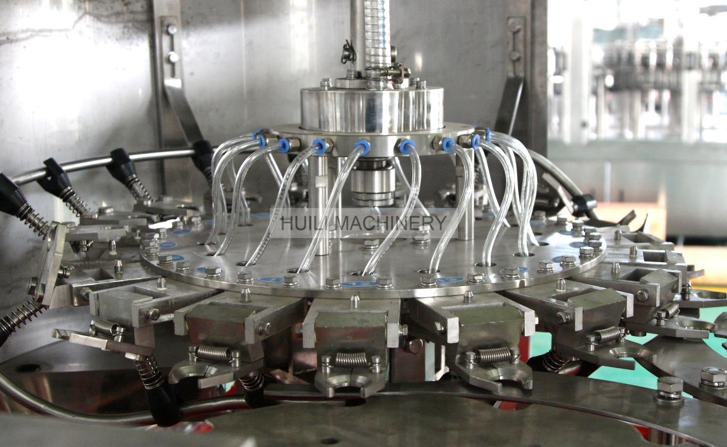 Máquina automática de enchimento de água mineral para garrafas de vidro